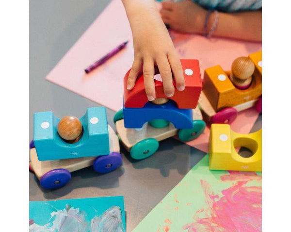 Tegu Magnetic Rainbow Tram Train