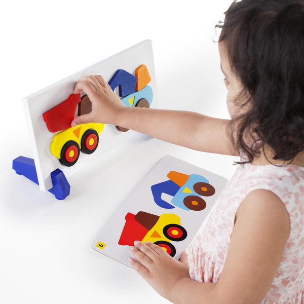 Guidecraft Sort and Match Construction Trucks