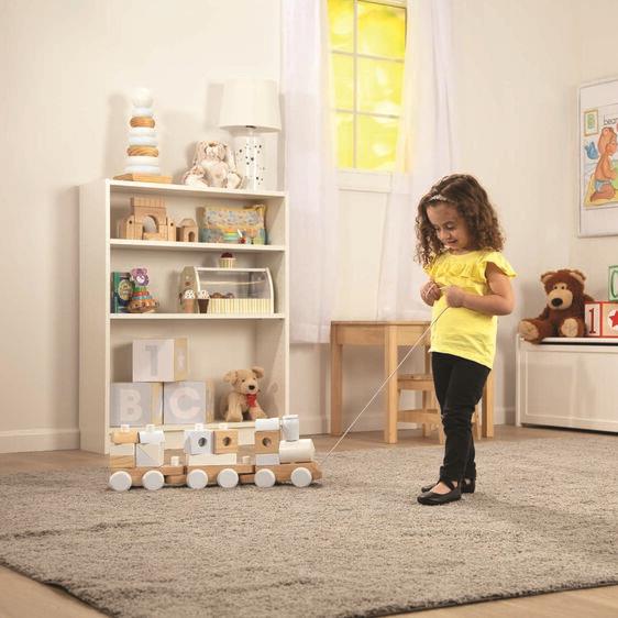 Melissa & Doug Jumbo Stacking Train (Neutral) (Montreal, In-Store or Pickup ONLY)
