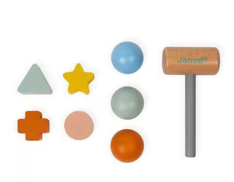 Janod Sweet Cocoon Tap Tap Shape Sorter