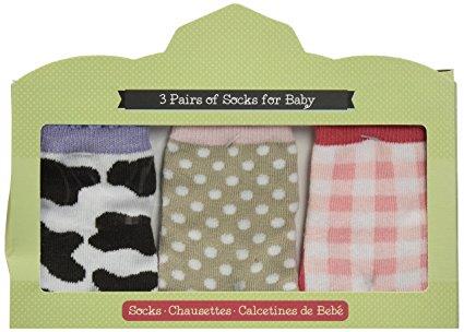 Baby Aspen Barnyard Booties Set of 3 Socks