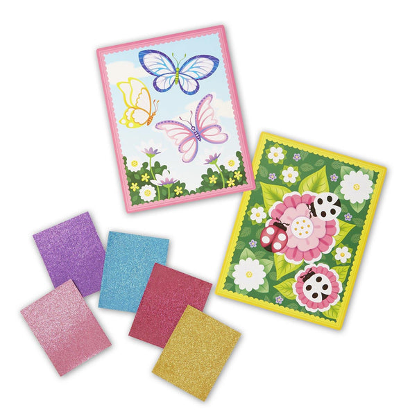Melissa & Doug Mess-Free Glitter Flower & Butterfly Scenes