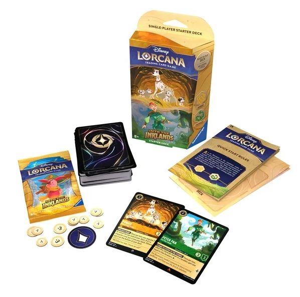 Disney Lorcana Into The Inklands Amber & Emerald Starter Deck
