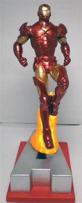 Marvel Resin Figures - Iron Man on Letter Base "A"