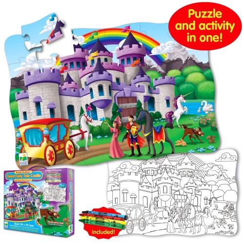 The Learning Journey Coloring Puzzle Fairy Tale Castle