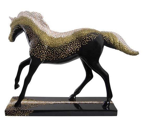 Horse Figurine Gold Rush