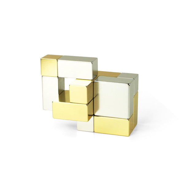 Playable Art Metal Cube (Gold/Silver)