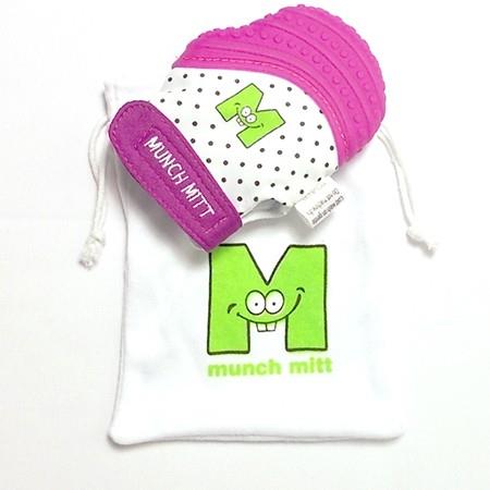 Munch Mitt Baby Teething Mitten Purple Shimmer