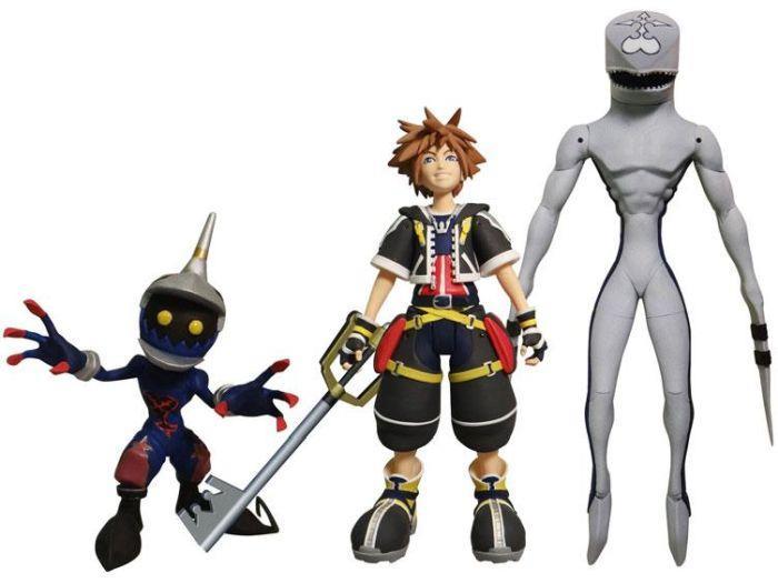 Kingdom Hearts Sora, Dusk, and Soldier Action Figure Set