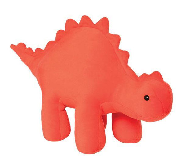 Manhattan Toy Velveteen Dino Stegosaurus - Gummy (Red)
