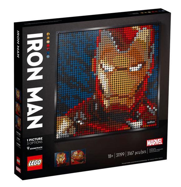 Lego Disney Marvel Iron Man Dot Art - 31199
