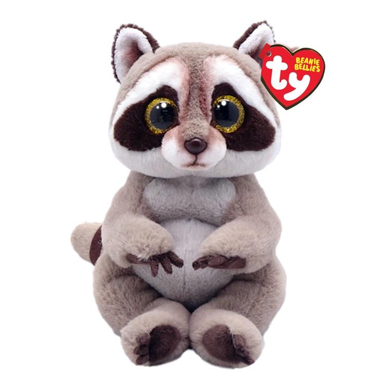 TY Beanie Bellie Raccoon - Petey (Small)