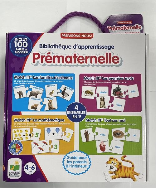 Bilbliothèque d'apprentissage Prématernelle