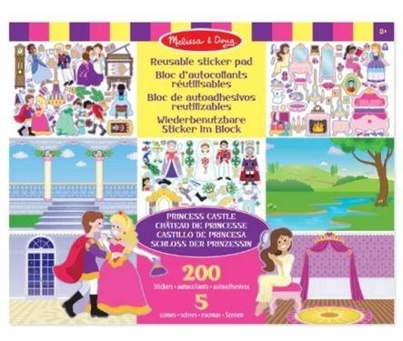 Melissa & Doug Reusable Sticker Pad Princess Castle