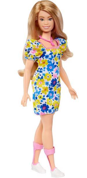 Barbie Down Syndrome Yellow Floral Dress