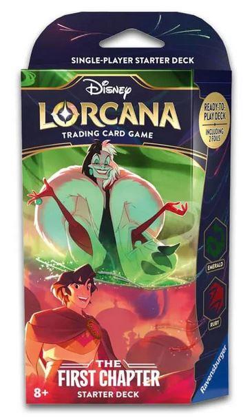 Disney Lorcana The First Chapter Ruby & Emerald Starter Deck