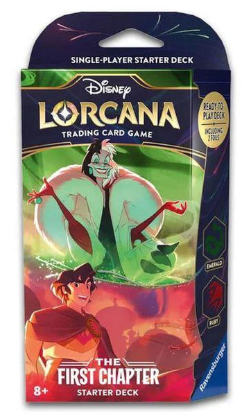 Disney Lorcana The First Chapter Ruby & Emerald Starter Deck