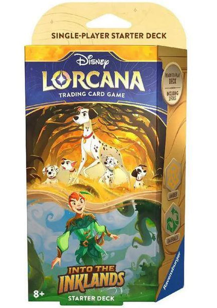 Disney Lorcana Into The Inklands Amber & Emerald Starter Deck