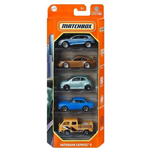 Matchbox 5 Pack Cars Autobahn Express VI
