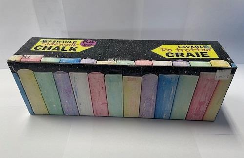 Washable Sidewalk Chalk 64 Count