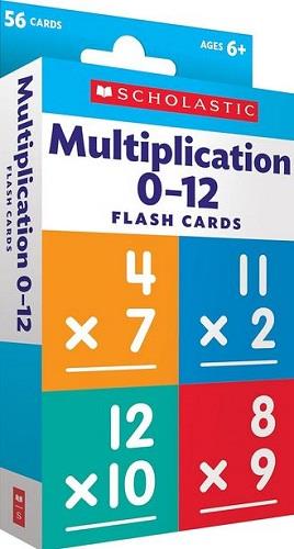 Scholastic Multiplication 0-12 Flash Cards