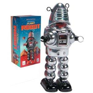 Schylling Chrome Planet Robot