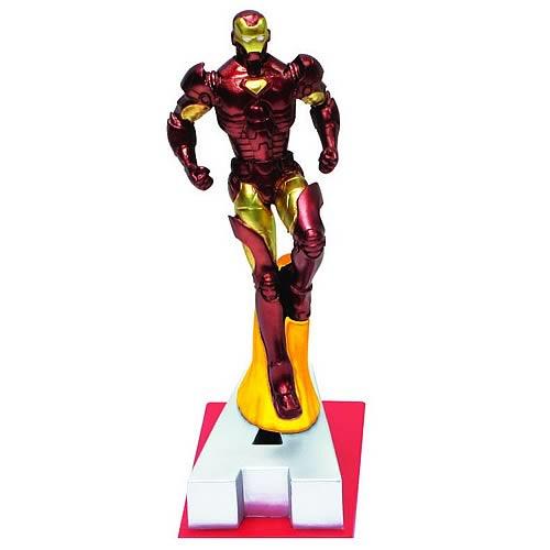 Marvel Resin Figures - Iron Man on Letter Base "A"