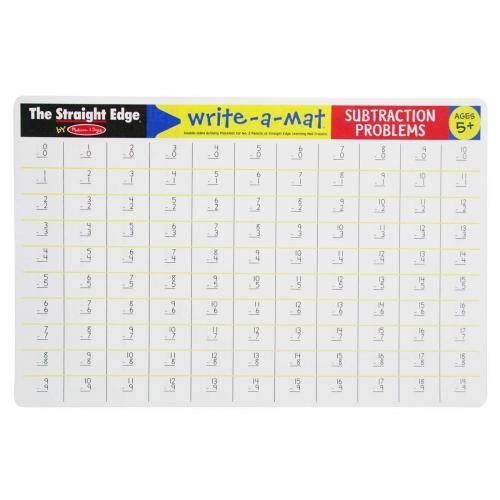 Melissa & Doug Write A Mat Substraction Place Mat