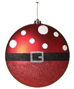 Roman Santa Claus Polka Dots Belt Disc Ornament
