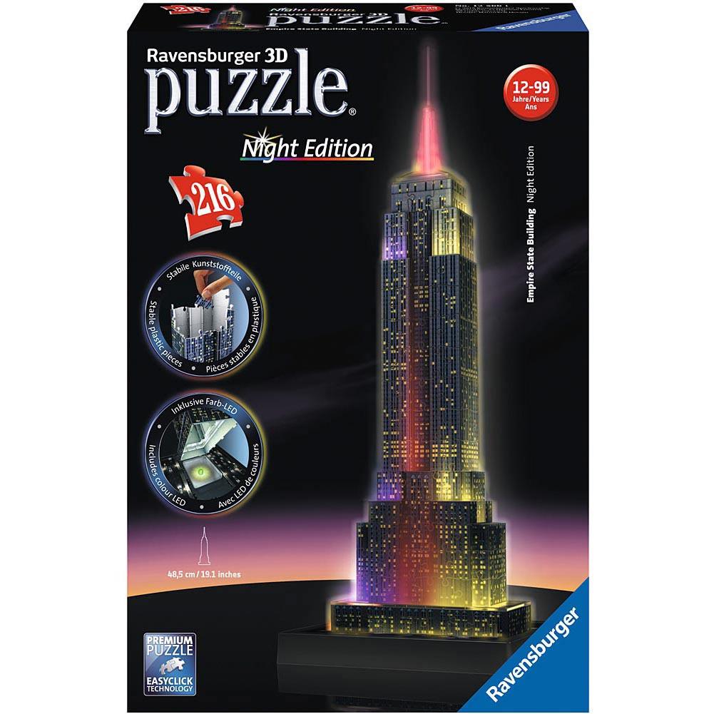 Ravensburger 3D Puzzle Empire State Building Night Edition (216pcs)