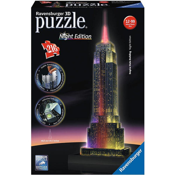 Ravensburger 3D Puzzle Empire State Building Night Edition (216pcs)