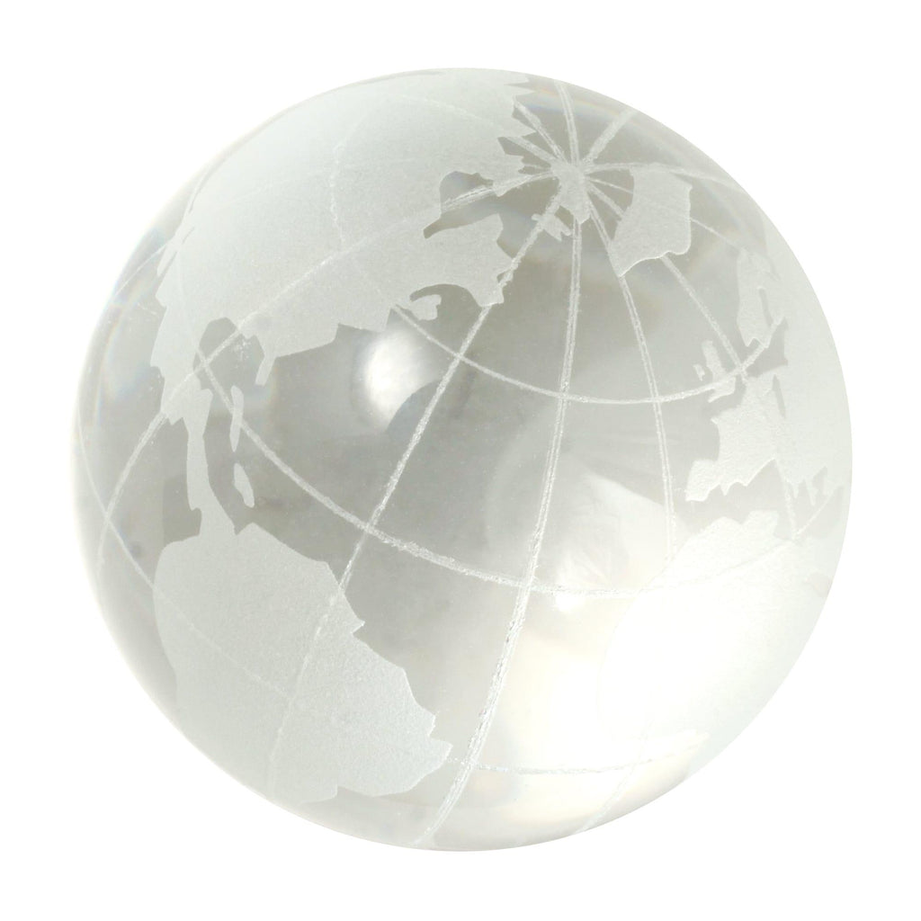 House of Marbles Handmade Frosted & Clear World Map 30mm