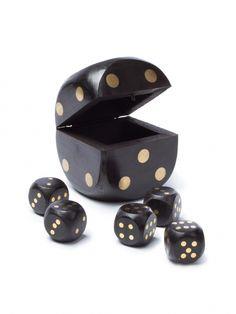 Wooden Dice 5 Piece Game Set