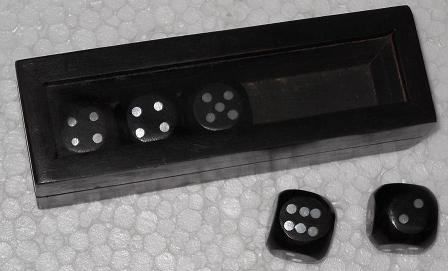 Dice Display Box with Five Dice