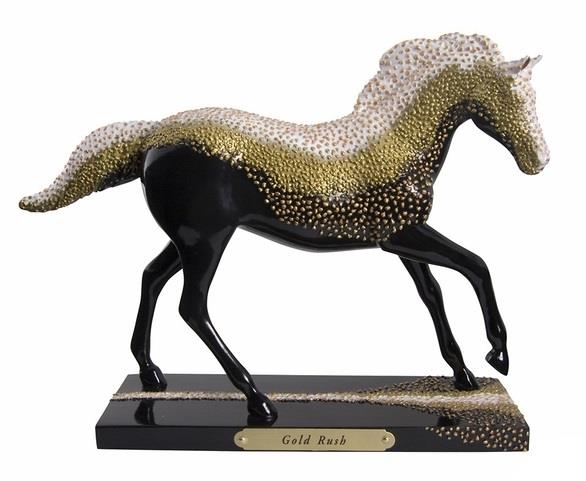 Horse Figurine Gold Rush