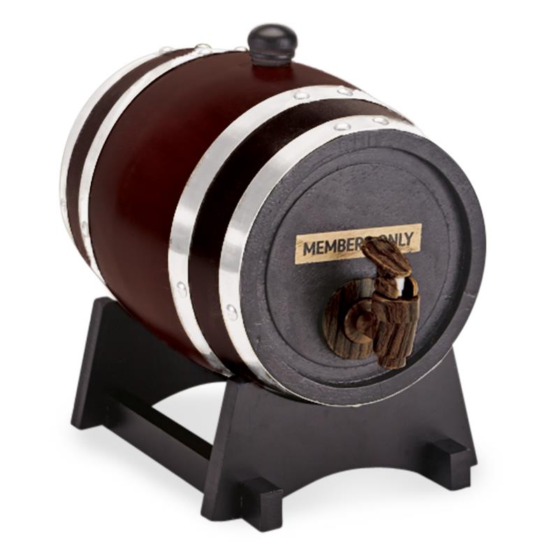 Members Only Wooden Beer Barrel