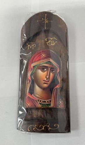 Virgin Mary Long Wooden Orthodox Icon