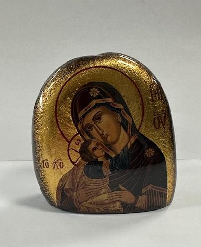 Virign Mary Stone Orthodox Icon