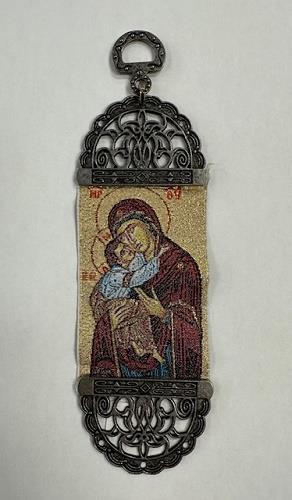 Virgin Mary Small Orthodox Icon For Wall or Bookmark