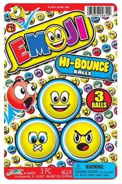 Emoji Bouncy Balls (pack of 3) (Yellow v.1)