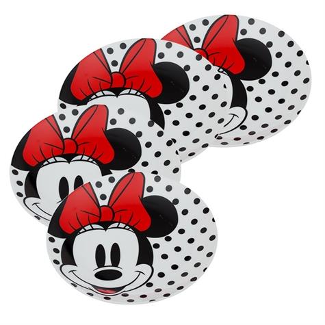 Minnie Mouse 4Pcs Plate Set