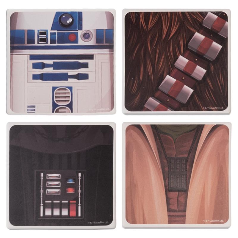 Star Wars 4 Pcs Ceramic Coaster Set