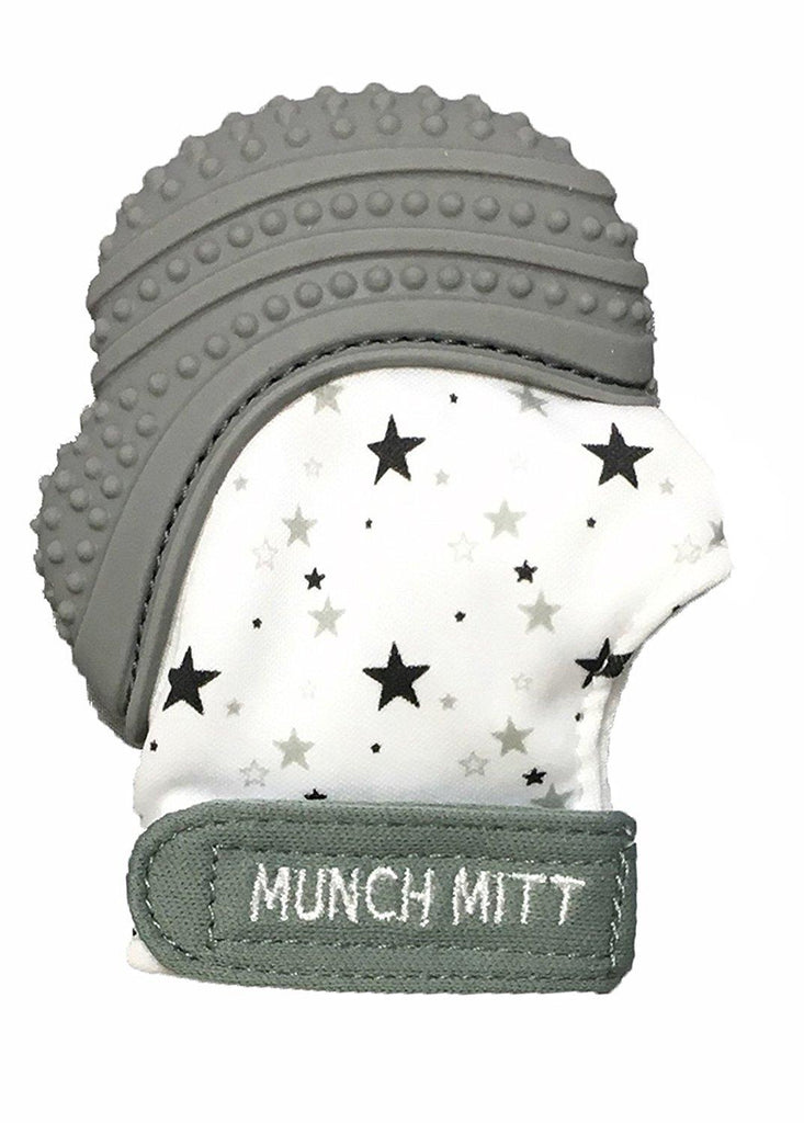 Munch Mitt Baby Teething Mitten Grey