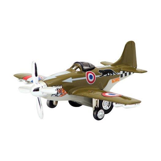 Schylling Die Cast Airplane Pull Back (Gold)