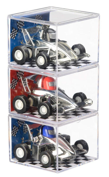 Aeromax Silver Aero Pull Back Race Car (Black)