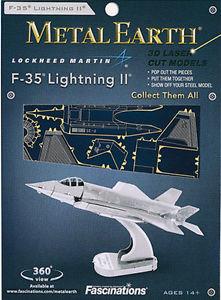 Metal Earth F-35 Lightning II Plane Metal 3D Model - Jouets LOL Toys