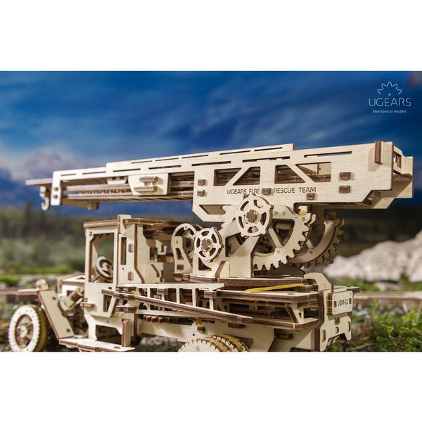 Ugears Model Fire Truck "Fire Ladder" - Jouets LOL Toys