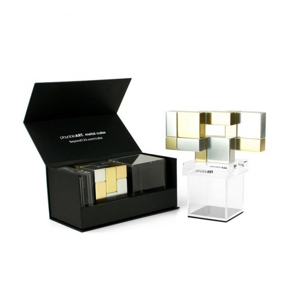 Playable Art Metal Cube (Gold/Silver) - Jouets LOL Toys