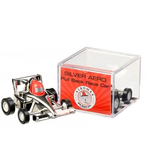 Aeromax Silver Aero Pull Back Race Car (Red)
