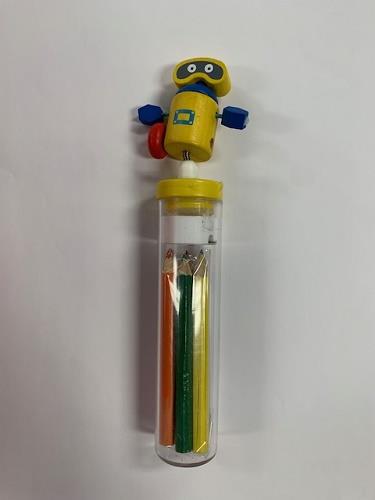Robot Stationery Set (Yellow Robot) - Jouets LOL Toys